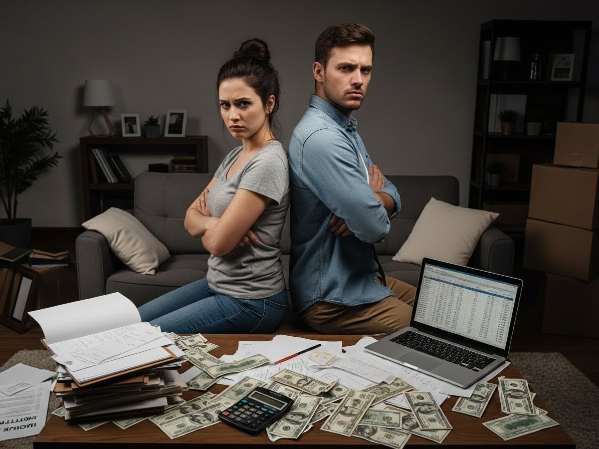 pension-bridging-divorce a couple going through divorce applying for a pension bridging loan