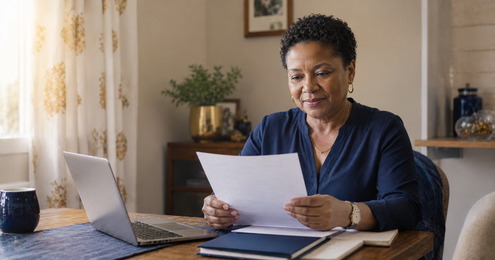 Gepf Bridging Loans What Government Pension Fund Members Need To Know Feature Government employee reviewing GEPF exit benefit documents at home